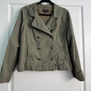 Talbots Women's Khaki Pea Coat